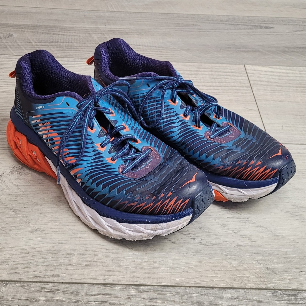 🏃Hoka One One Arahi Running Shoe Mens 9 Lightweight Cushioned Sneaker *c-video - Picture 3 of 16